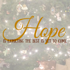 Expecting the Best is yet to come
